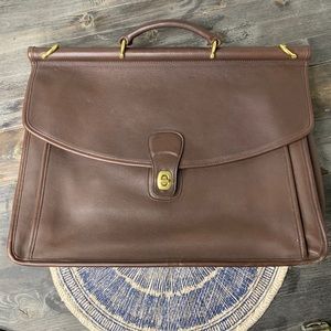 Vintage Coach Leather Briefcase